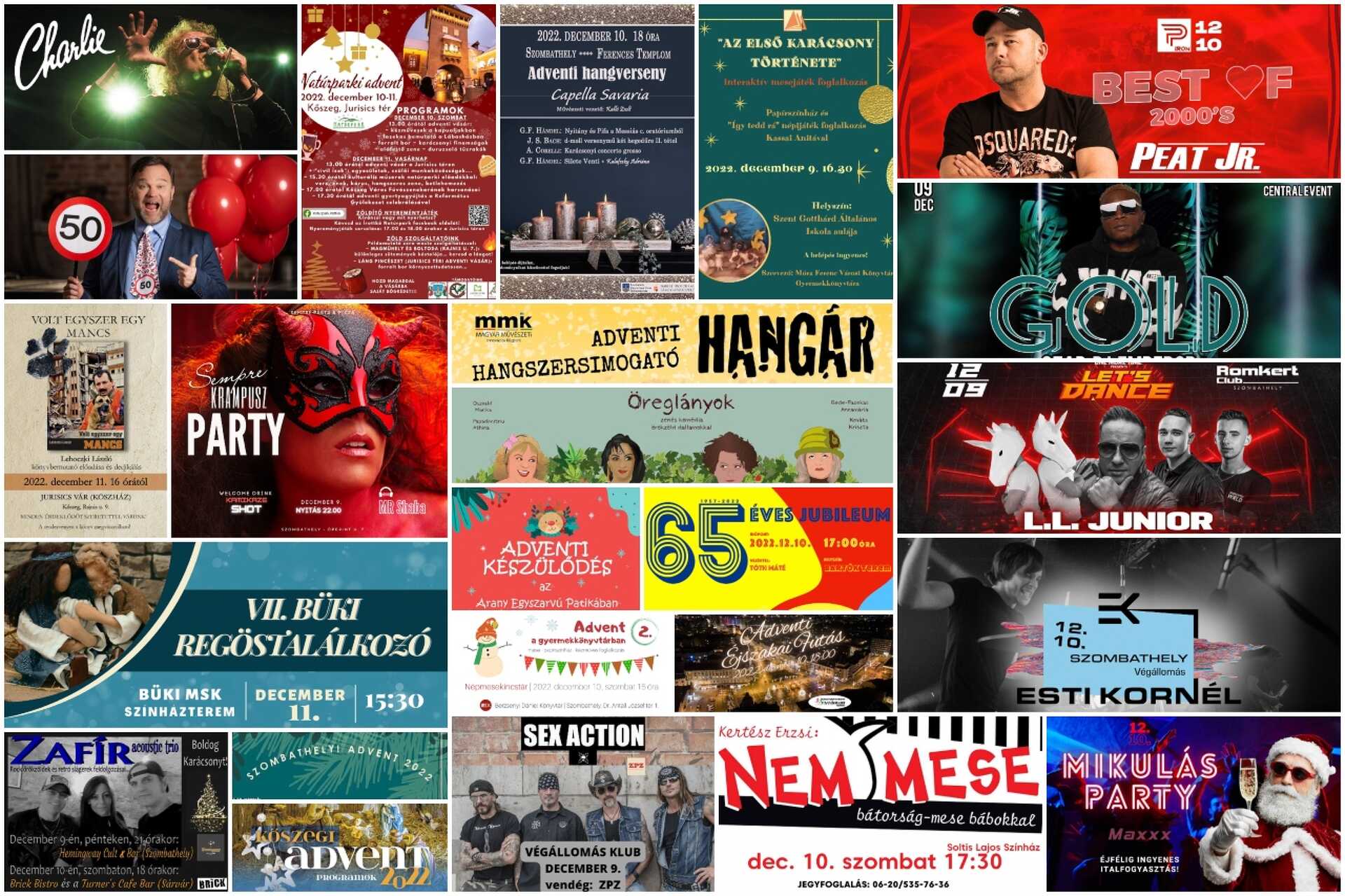 Programajánló a hétvégére: Esti Kornél, Charlie, LL. Junior, Aranyosi Programajánló a hétvégére: Esti Kornél, Charlie, LL. Junior, Aranyosi