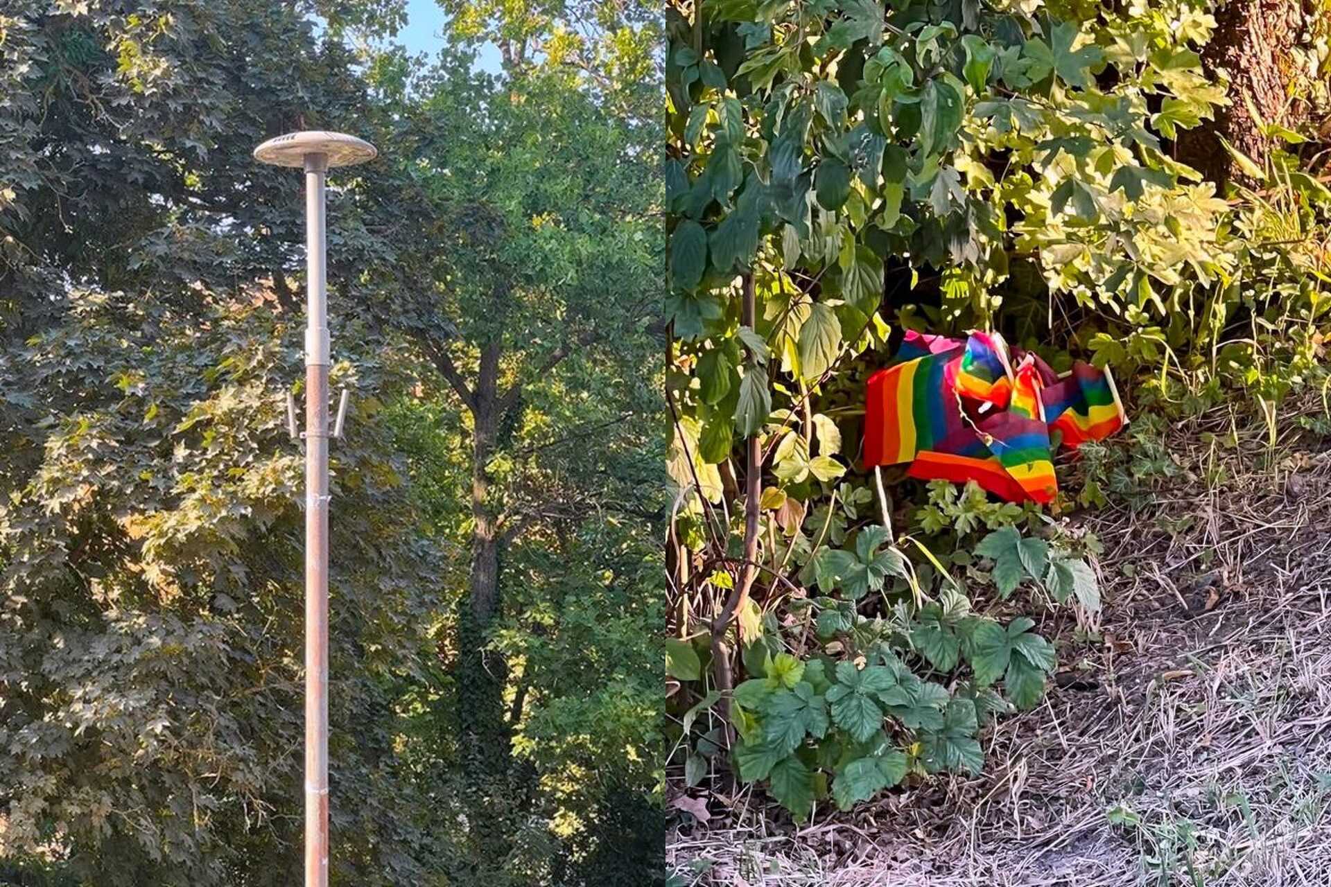 Kőszegen valaki leszedte a Pride zászlókat