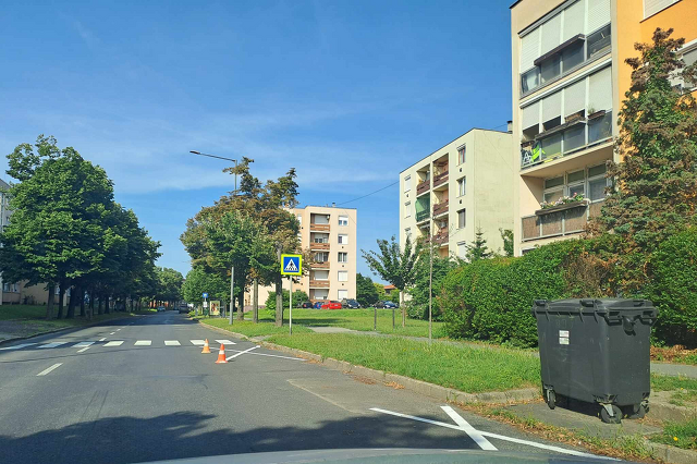 Út felfestés az Szent Flórián utcában