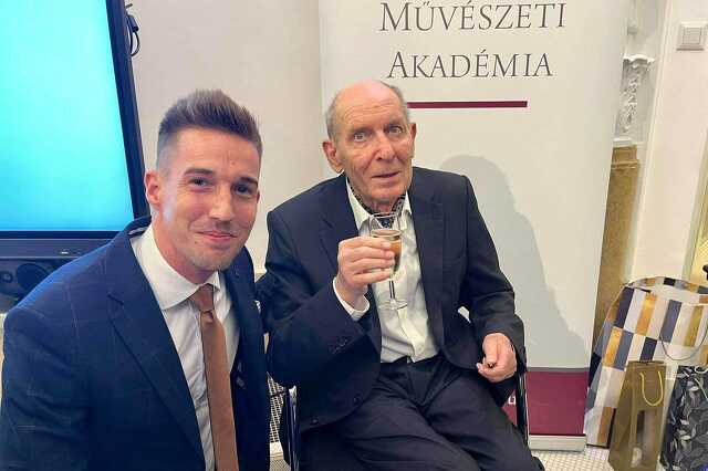 90 éves Schrammel Imrét köszöntötték