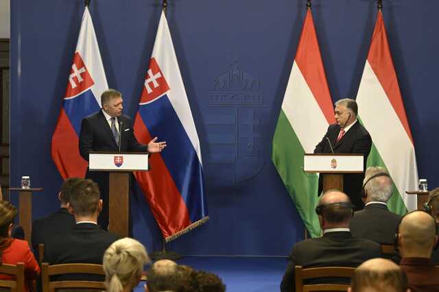 Orbán Viktor és Robert Fico