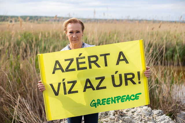 Udvaros Dorottya többször is kiállt a Fertő élővilágáért.