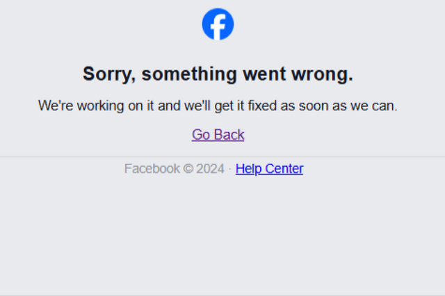 Facebook leállás