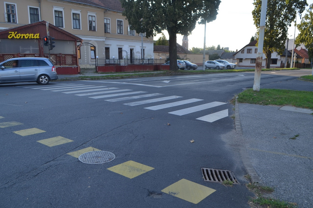 Körmend, kereszteződés, baleset