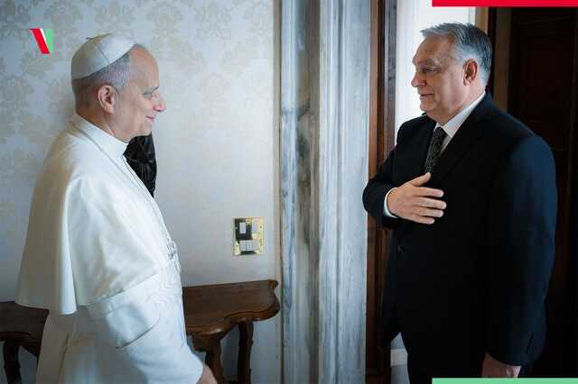 Orbán Viktor a pápánál
