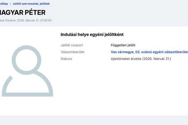 Magyar Péter jelölt Vas megyében