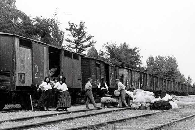 A Békásmegyeri pályaudvar 1946. május 3-án