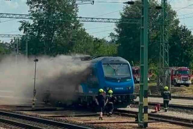 Kelenföldi égő vonat