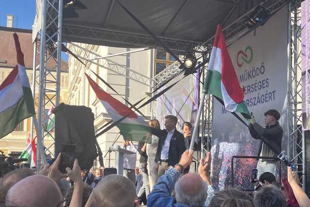 Magyar Péter Veszprémben