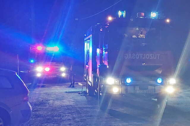 Szauna miatt gyulladt ki egy melléképület Kőszegen - Fotó: olvasó