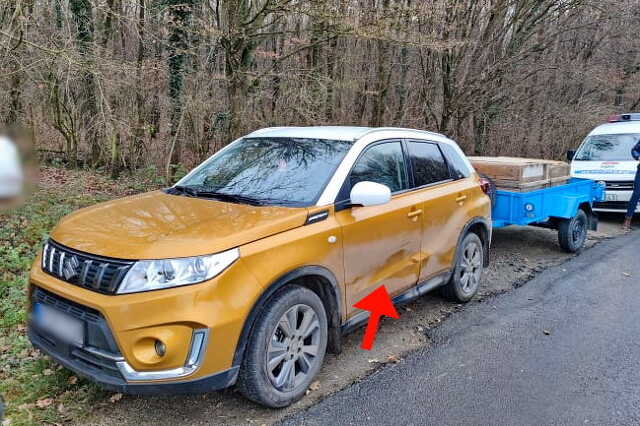 Suzuki oldalának szaladt egy vaddisznó