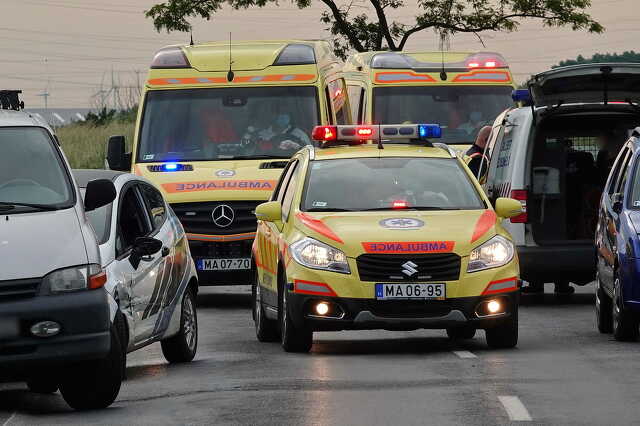Három autó ütközött Szombathely közelében - ittas lehetett az okozó