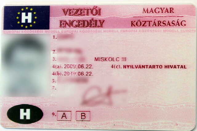 Hamisított vezetői engedély Fotó: ORFK
