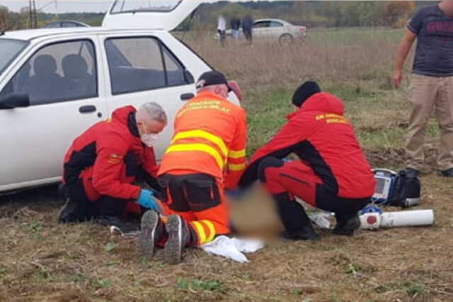 Sikeres újraélesztés után mentőhelikopter szállította kórházba a férfit Fotó: magyar Légimentő Nonprofit Kft.