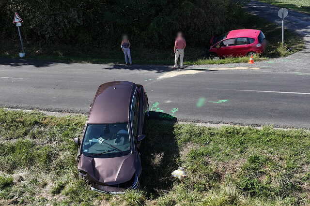 Egy Opel és egy Honda ütközött Vasasszonyfa közelében
