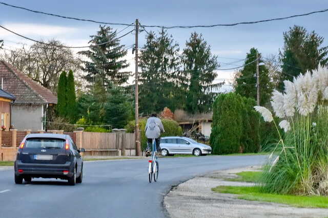 Emeletes kerékpár (tall bike) Rábahídvégen