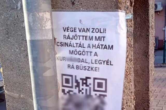 Egy csalfa hirdetést rejt a QR-kód, nem Zoli k*rváját