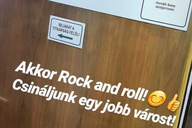 Horváth Soma alpolgármester ajtaja