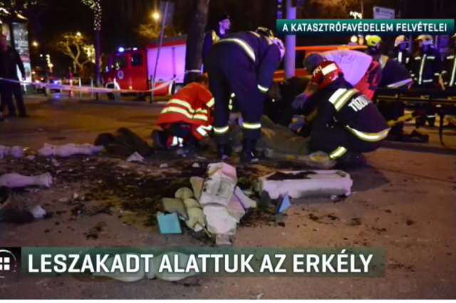 Leszakadt erkély