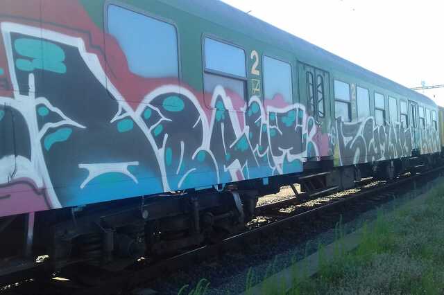 Graffiti a vonaton