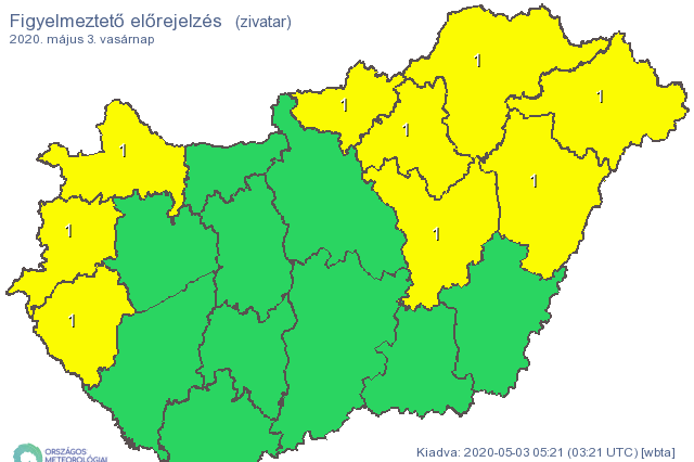 Riasztástérkép