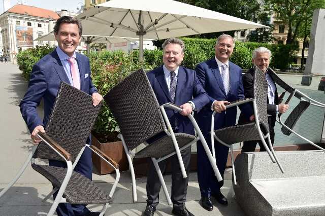 Peter Hanke, Michael Ludwig, Walter Ruck és Hans Arsenovic 