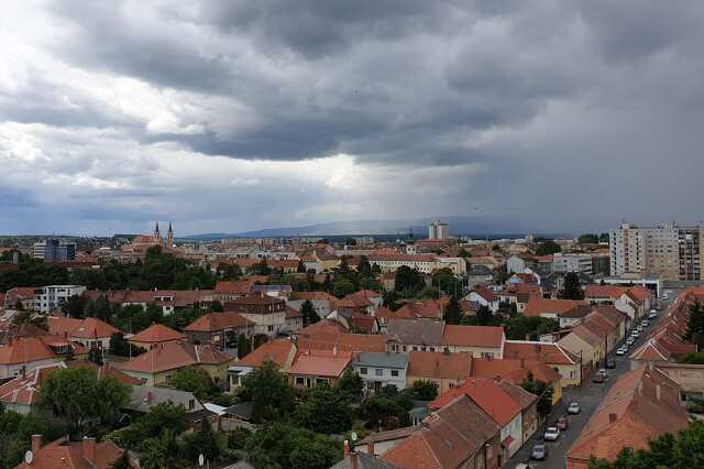 Így vonult a vihar Szombathely felett