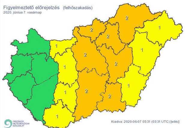 Riasztástérkép