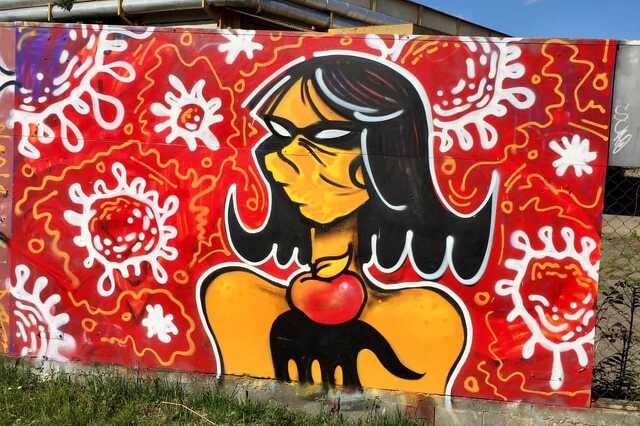Covid19 streetart Szombathelyen