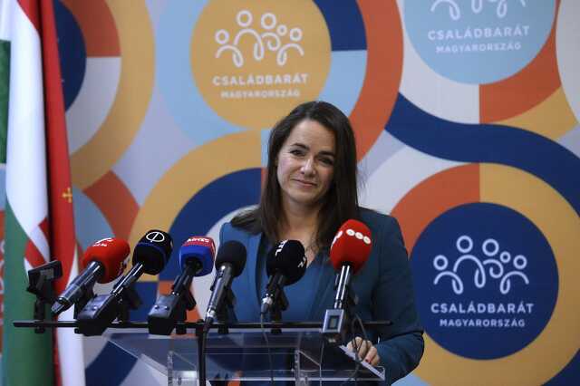 Novák Katalin családokért felelős tárca nélküli miniszter