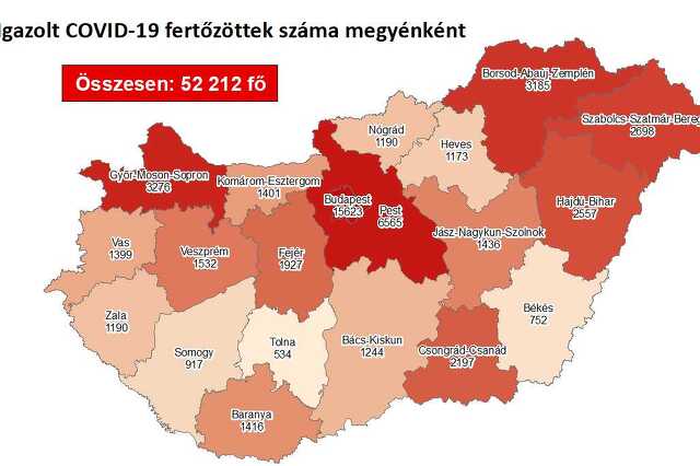 Koronavírus térkép 10. 22.