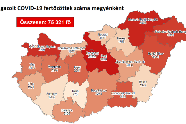 Koronavírus térkép 10. 31.