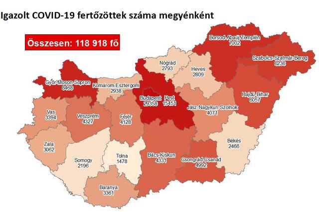 Koronavírus térkép 11.10.