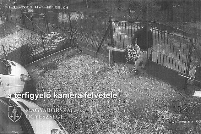 térfigyelő a tolvajról
