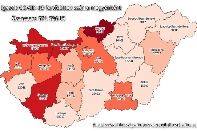 Koronavírus térkép 03. 21.
