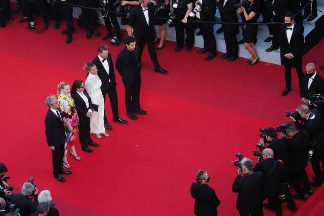 Enyedi Ildikó és a stáb Cannes-ban