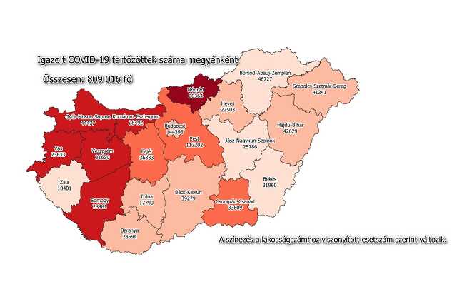 Koronavírus térkép 07.22.