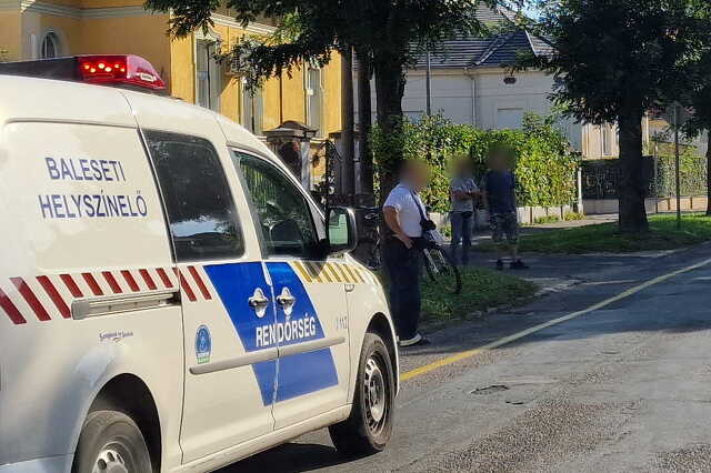 Agyvérzés miatt esett a földre a kerékpáros Szombathelyen