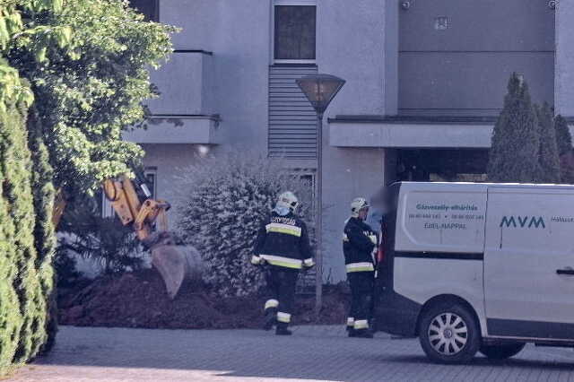 Munkagép rongált meg gázvezetéket földmunka közben