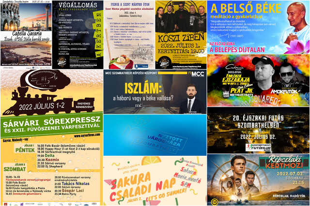 Programajánló a hétvégére