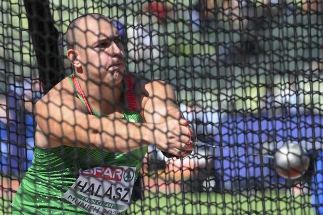 Halász Bence a kalapácsvetés selejtezőjében a müncheni multisport Európa-bajnokságon 2022. augusztus 17-én