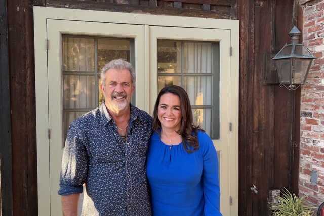Novák Katalin és Mel Gibson