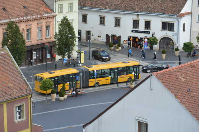 Várkerület busz felülnézetből