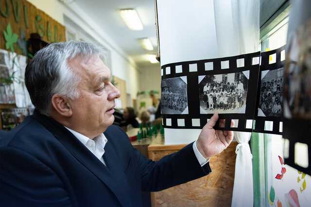 Orbán Viktor az óvodájában