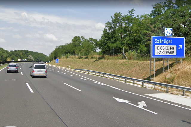 A szárligeti lehajtó Forrás: Google Maps