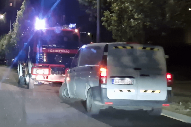 Jelzett a szén-monoxid érzékelő a Károly Róbert utcában, Szombathelyen