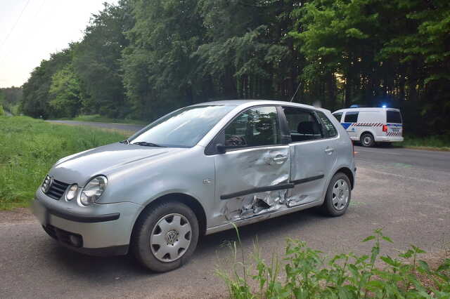 Balra kanyarodó Volkswagennek ütközött előzésben lévő Yamaha motor Hosszúpereszteg közelében