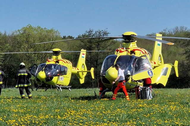 A helyszínre két mentőhelikopter érkezett