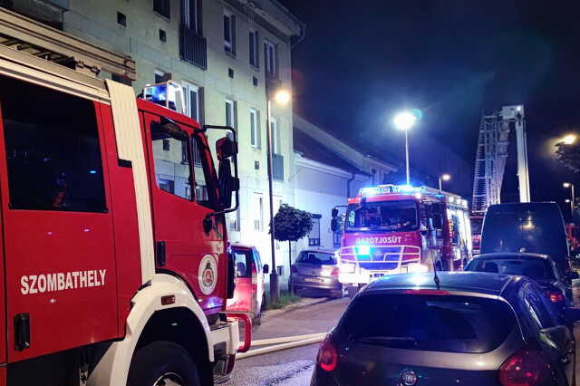 Tűz a szombathelyi Kisfaludy utcában