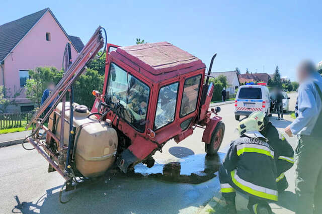 MTZ traktor kereke törött ki Szombathely-Zanaton